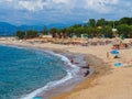 Swimming at Kyparissia Beach, Western Peloponnese, Greece Royalty Free Stock Photo